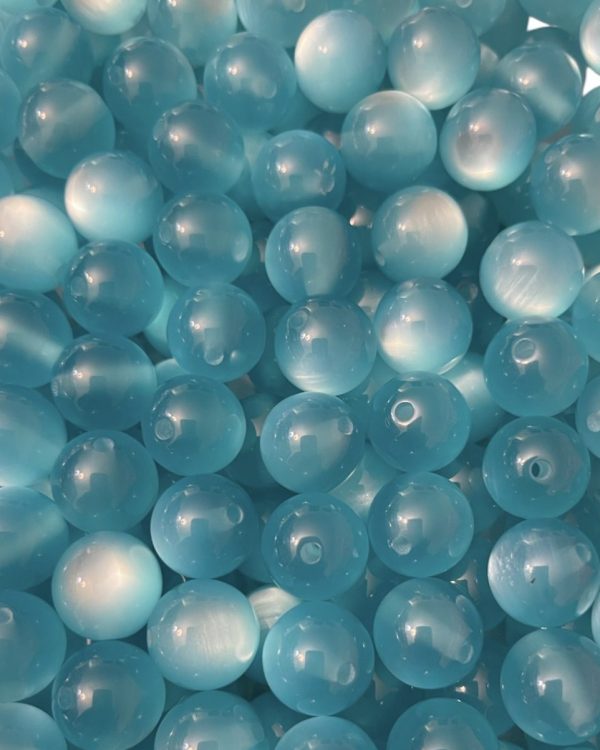 Acrylic Teal Beads, 16mm