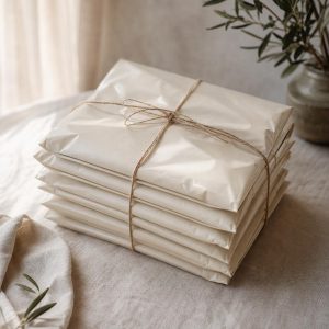Cream Polymailers, 10 Pack