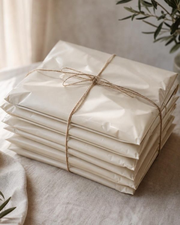 Cream Polymailers, 10 Pack